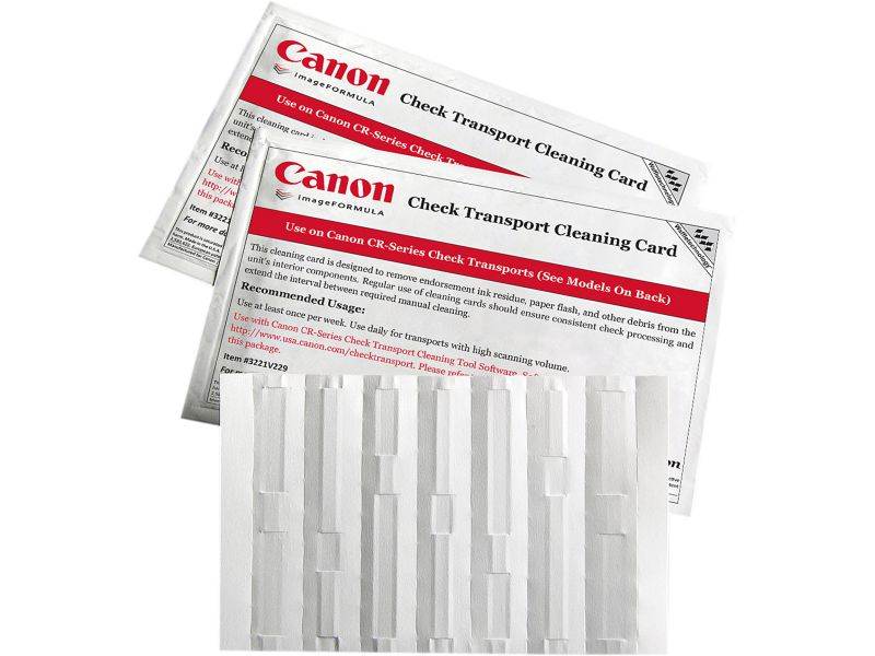 KICTeam CANC1B15WS Canon Check Scan Waffle Clean Cards - 15CT