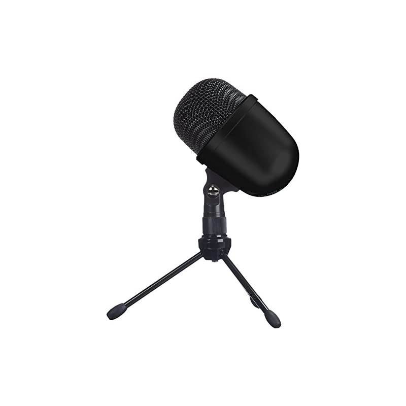 Basics Desktop Mini Condenser Microphone With Tripod Black
