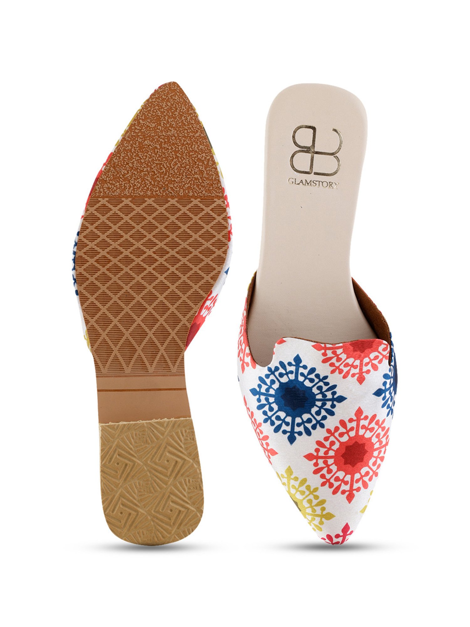 Glam Story Women's Indie Pop Multicolored Mule Shoes