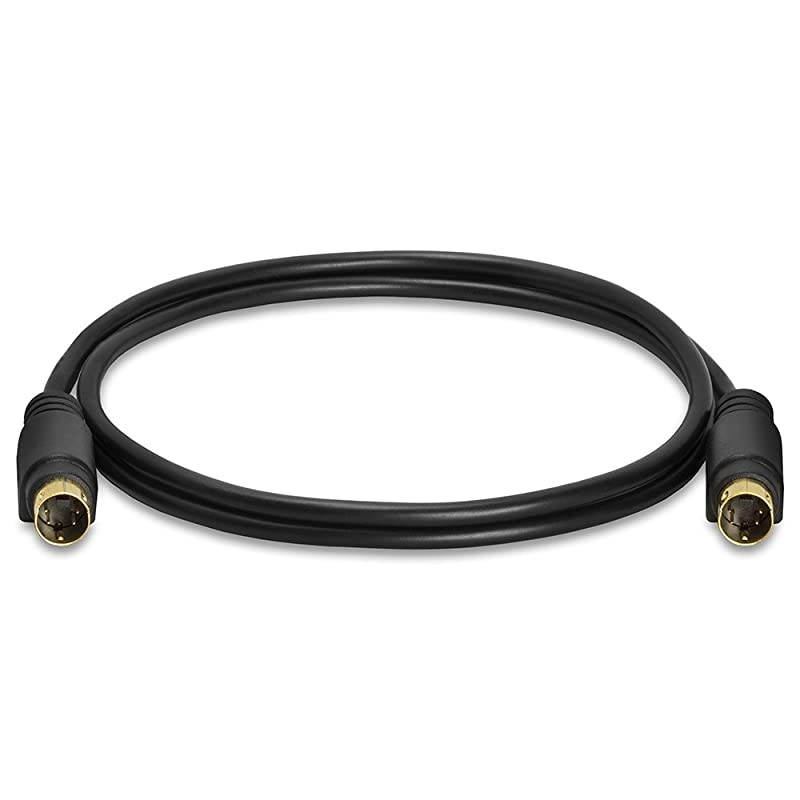 SVideo Cable GoldPlated SVHS 4PIN SVideo Cord 3 Feet