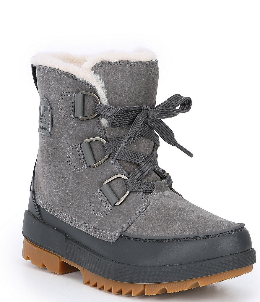 Sorel Tivoli IV Faux Fur Collar Waterproof Suede Lug Sole Winter Booties