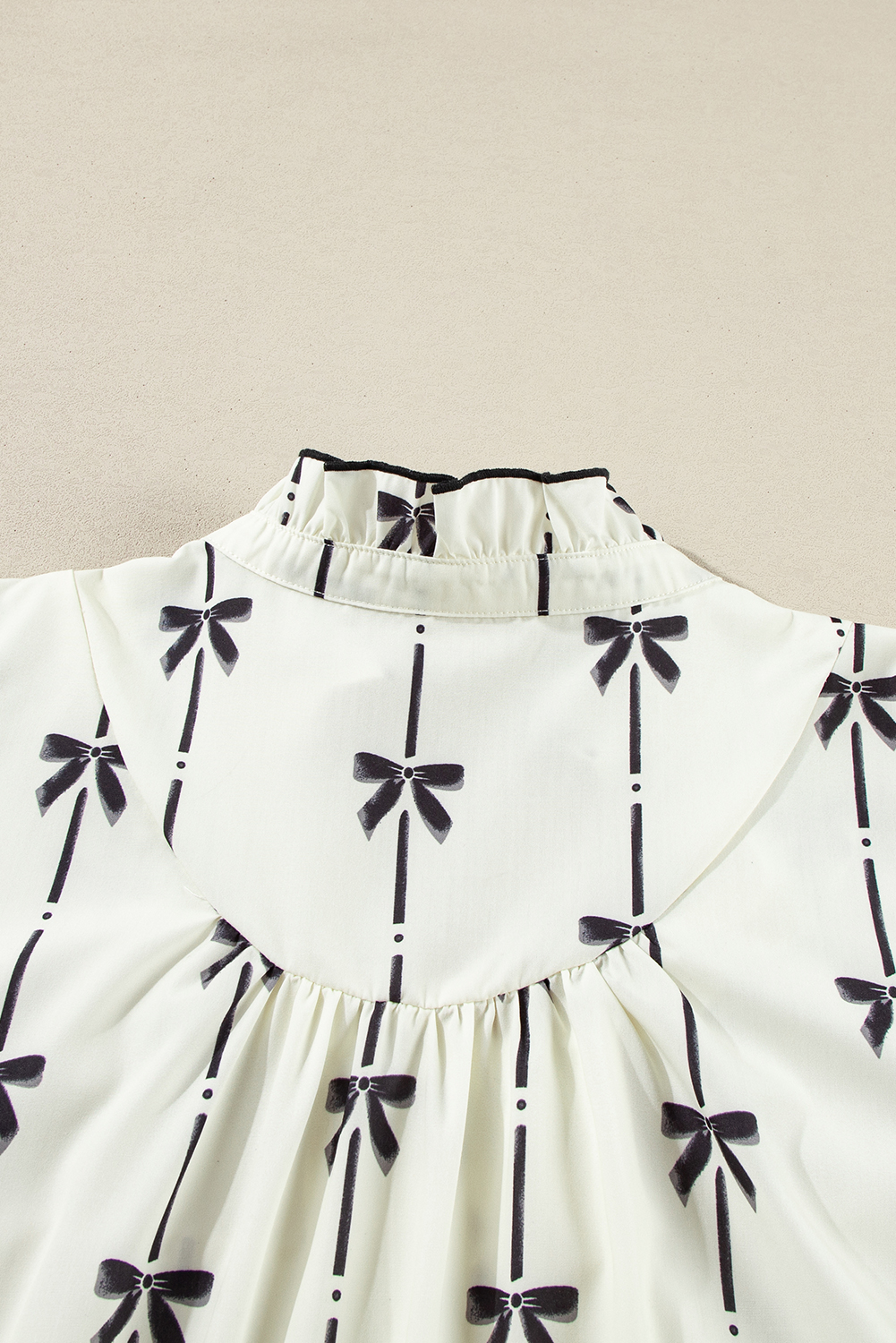 Black Leopard Patchwork Split Neck Ruffle Plus Size Dress