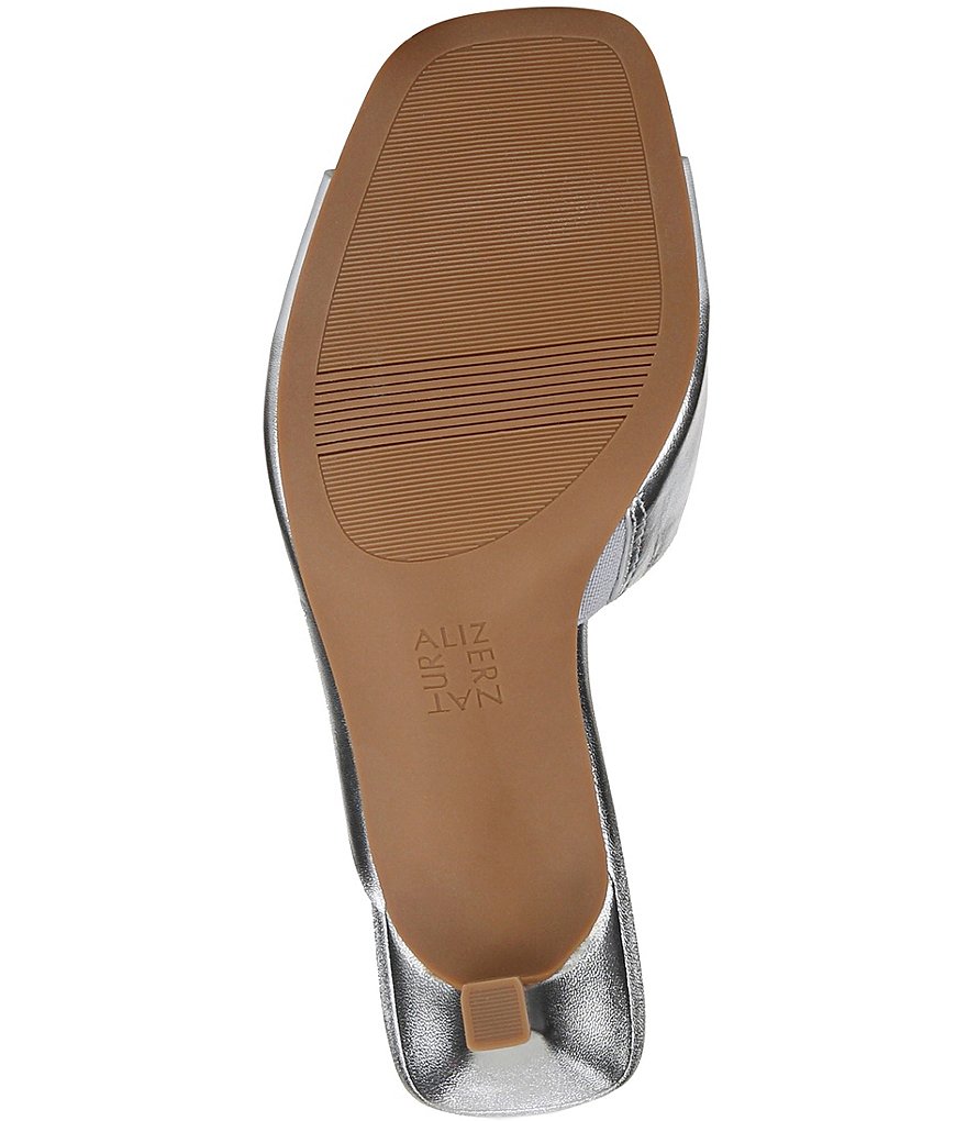 RSVP Collection Naturalizer Stacy Metallic Leather Slides