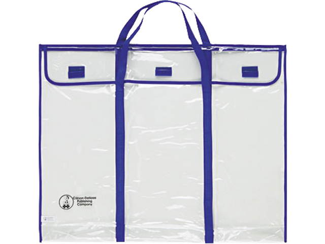 Carson-Dellosa Publishing Bulletin Board Storage Bag Blue/Clear 30" x 24" CD5638