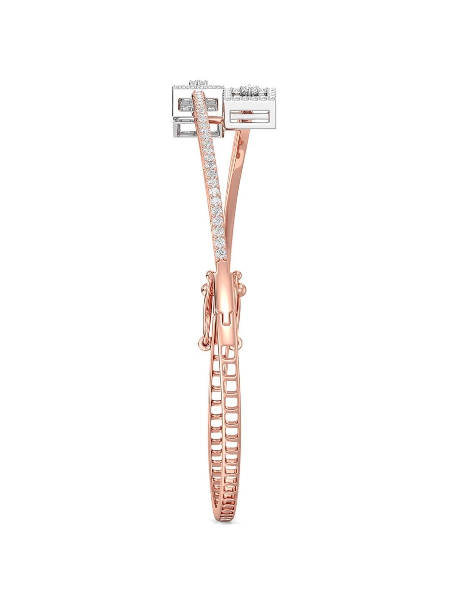 Joyalukkas 18k Rose Gold & Diamond Square-shape Bracelet for Women