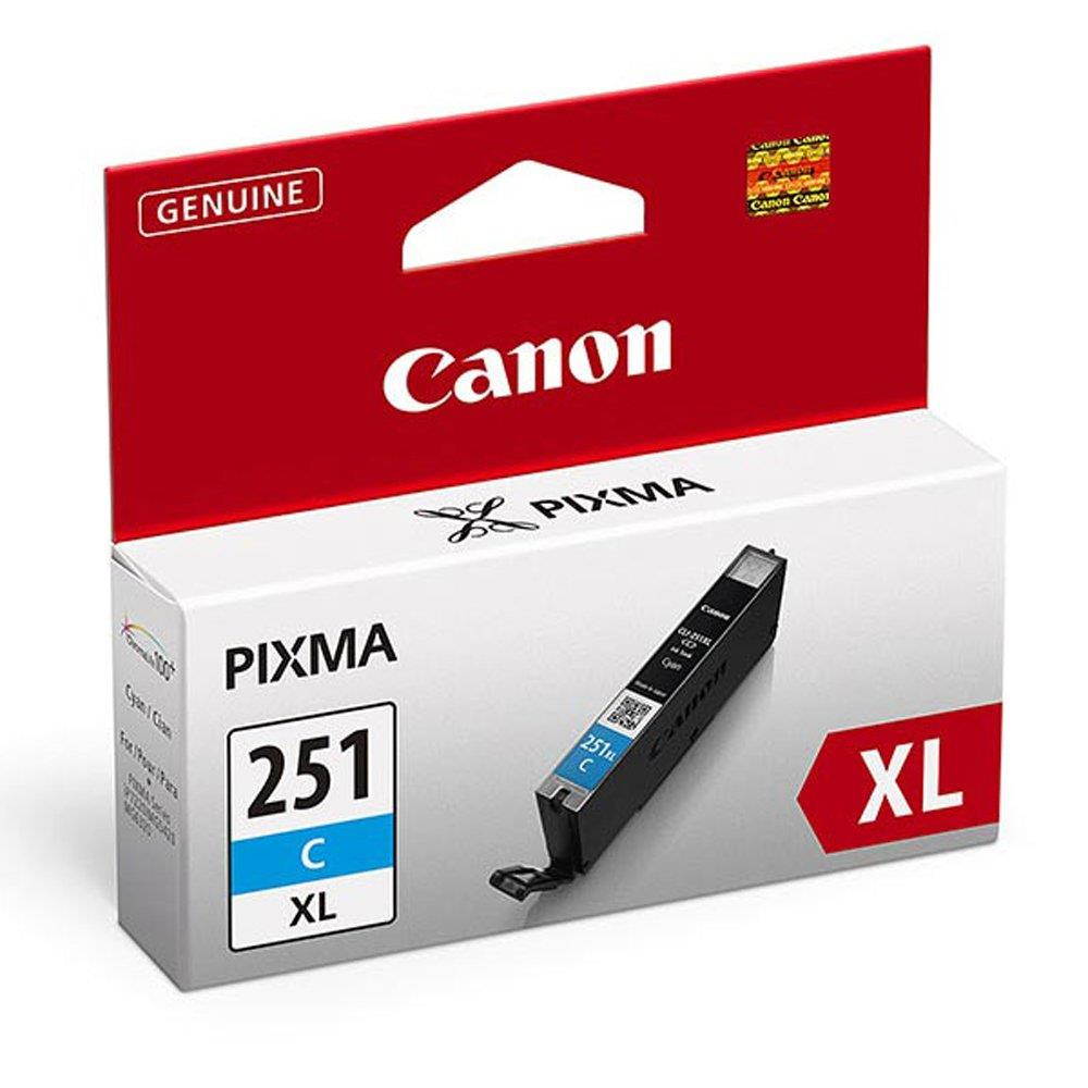 Canon PIXMA iX6820 (CLI-251XLC) Cyan Ink Cartridge High Yield