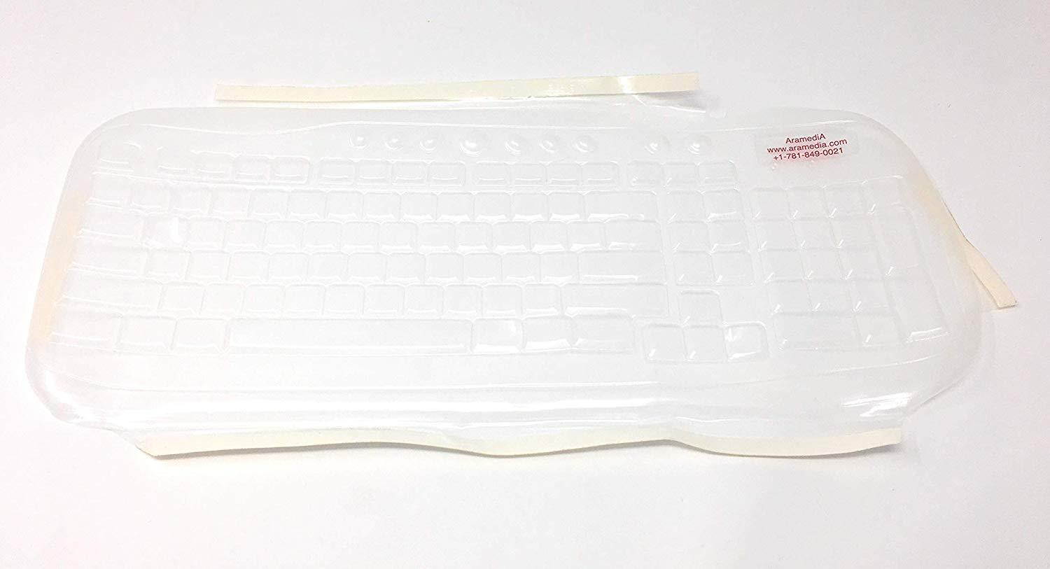 Viziflex Seels Keyboard Cover for Microsoft ARC 1392 Latex Free Cover, Protect Keyboard from Liquid Spills, dust, Dirt, Food, Grease and Bacteria. Easy to Clean and Disinfect