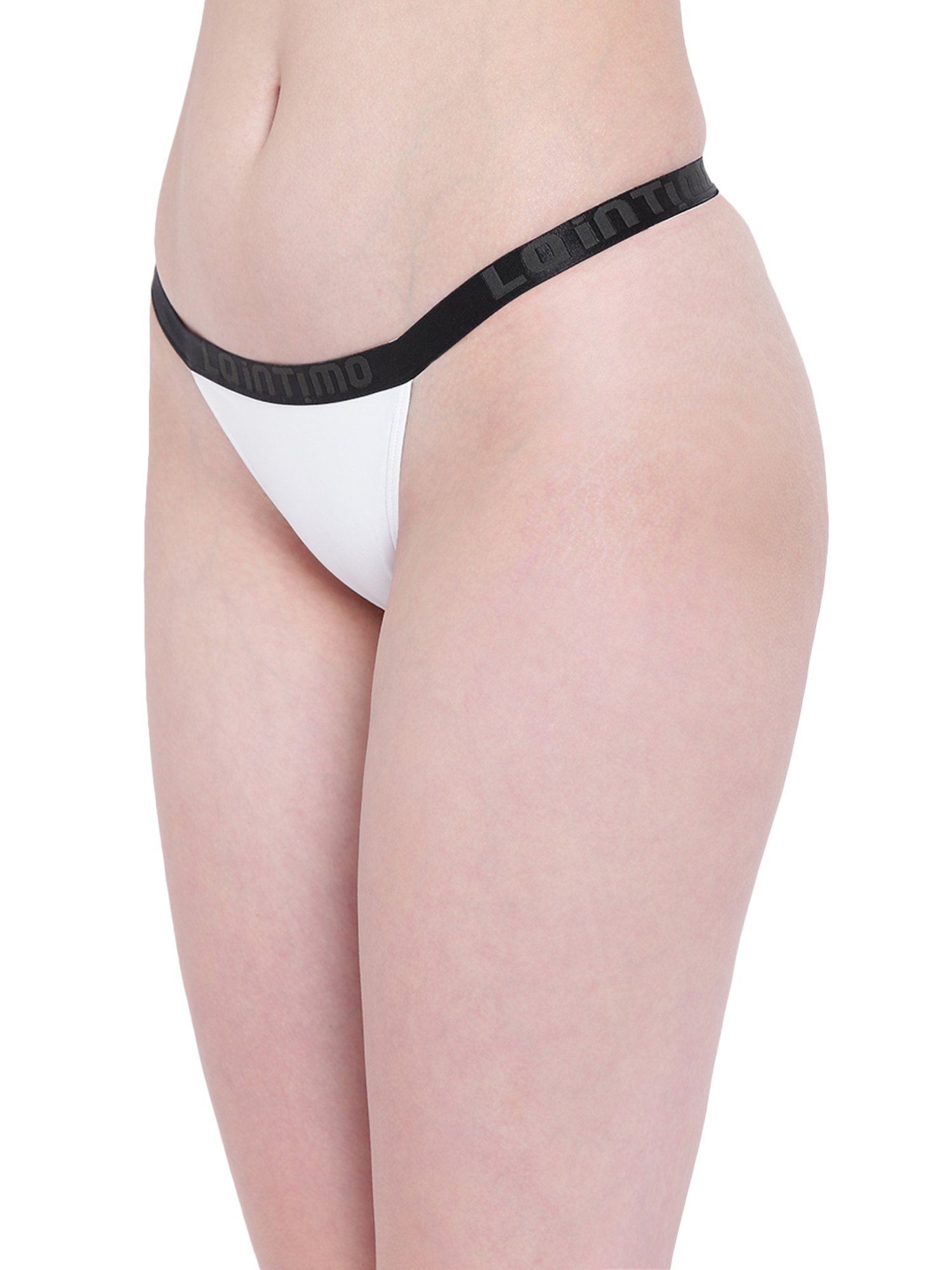 La Intimo White G-String Panty