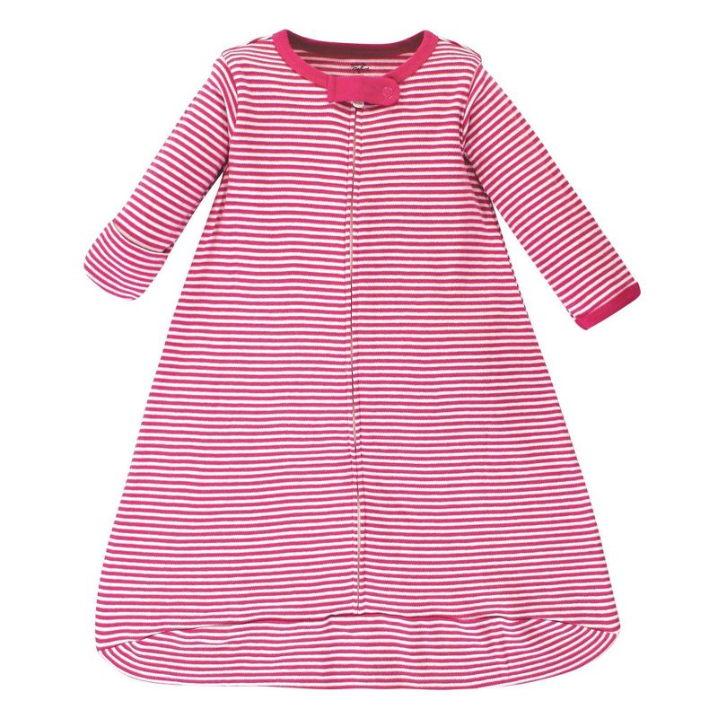 Touched by Nature Unisex Baby Organic Cotton Long Sleeve Wearable Sleeping Bag Sack Blanket - Bright Butterflies 0-3 Months