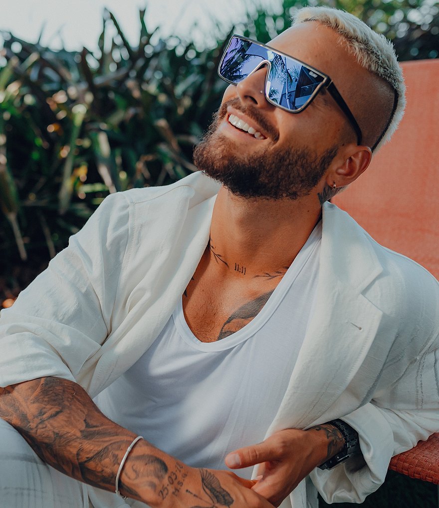 Quay Australia Quay x Maluma Nightfall Shield Sunglasses