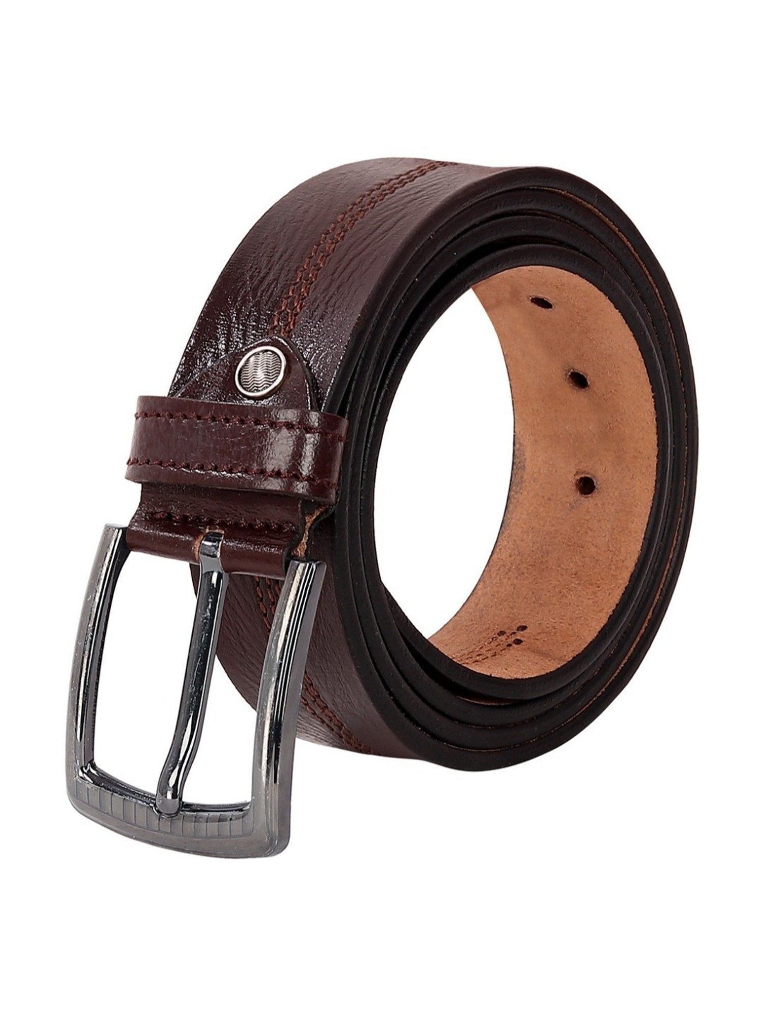 Fossil Griffin Brown Leather Casual Belt For Men