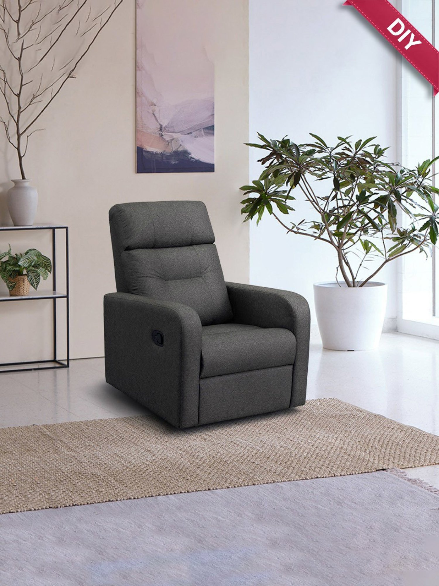 Sleepyhead RX3 Woody Brown Fabric Single Seater Recliner