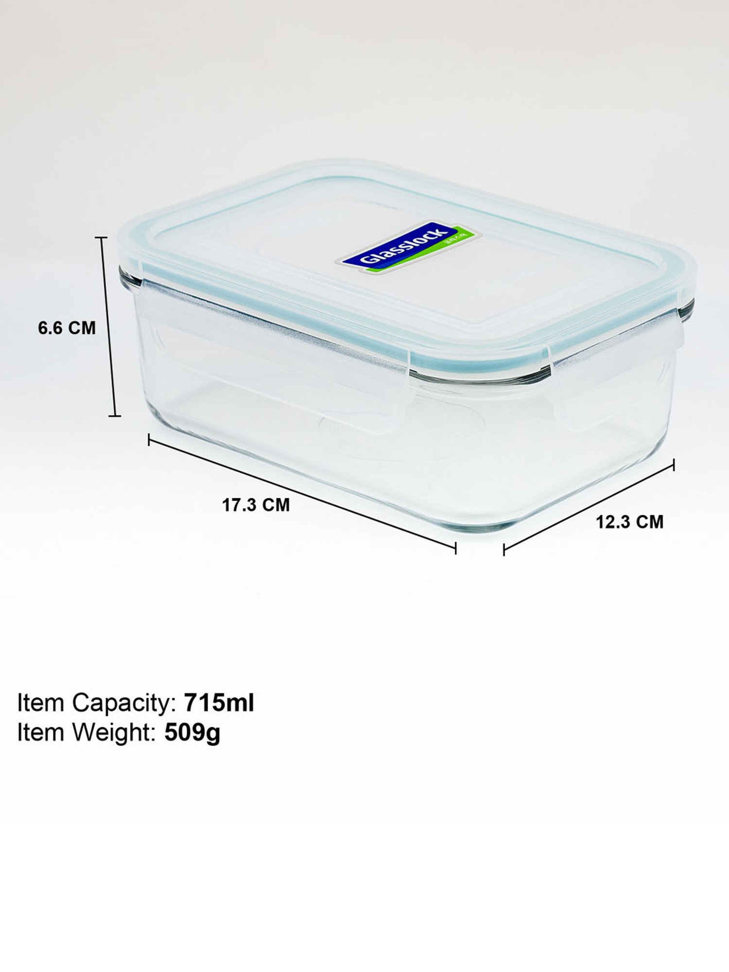 Glasslock Transparent Glass 715 ml Jars and Container