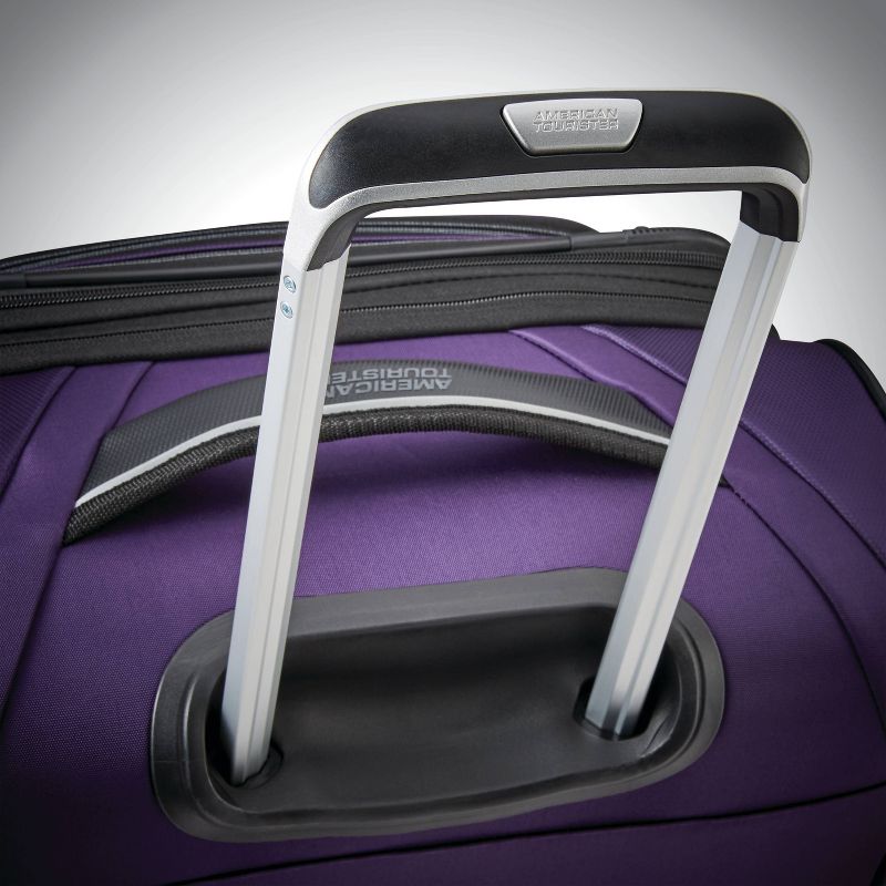American Tourister 20'' Zoom Turbo Softside Spinner Suitcase - Purple