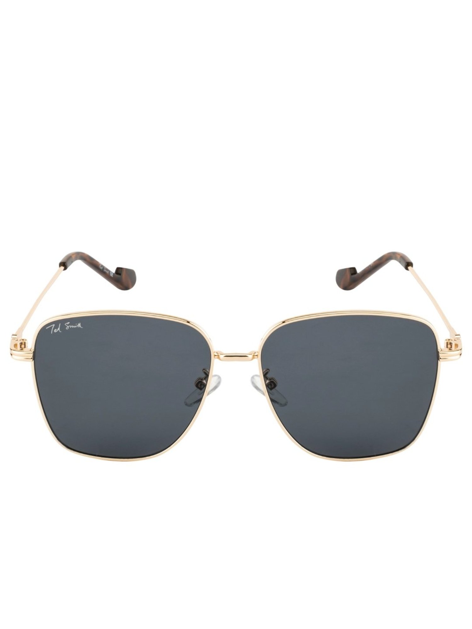 Ted Smith Grey Square UV Protection Unisex Sunglasses