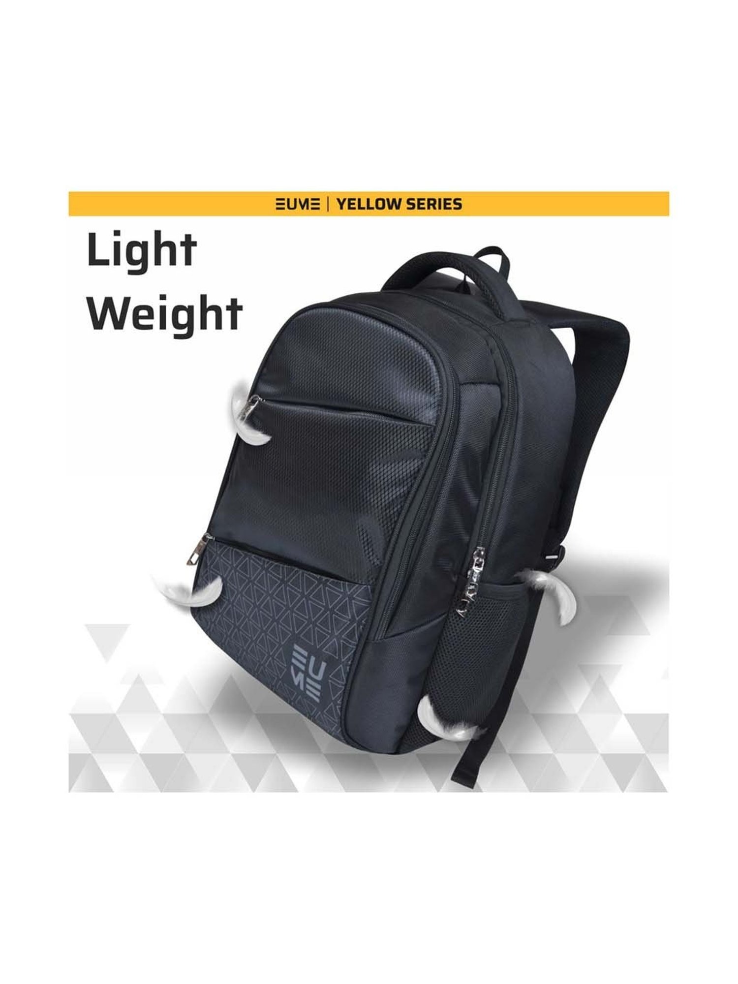 Eume Virgo 29 Ltrs Black Medium Laptop Backpack
