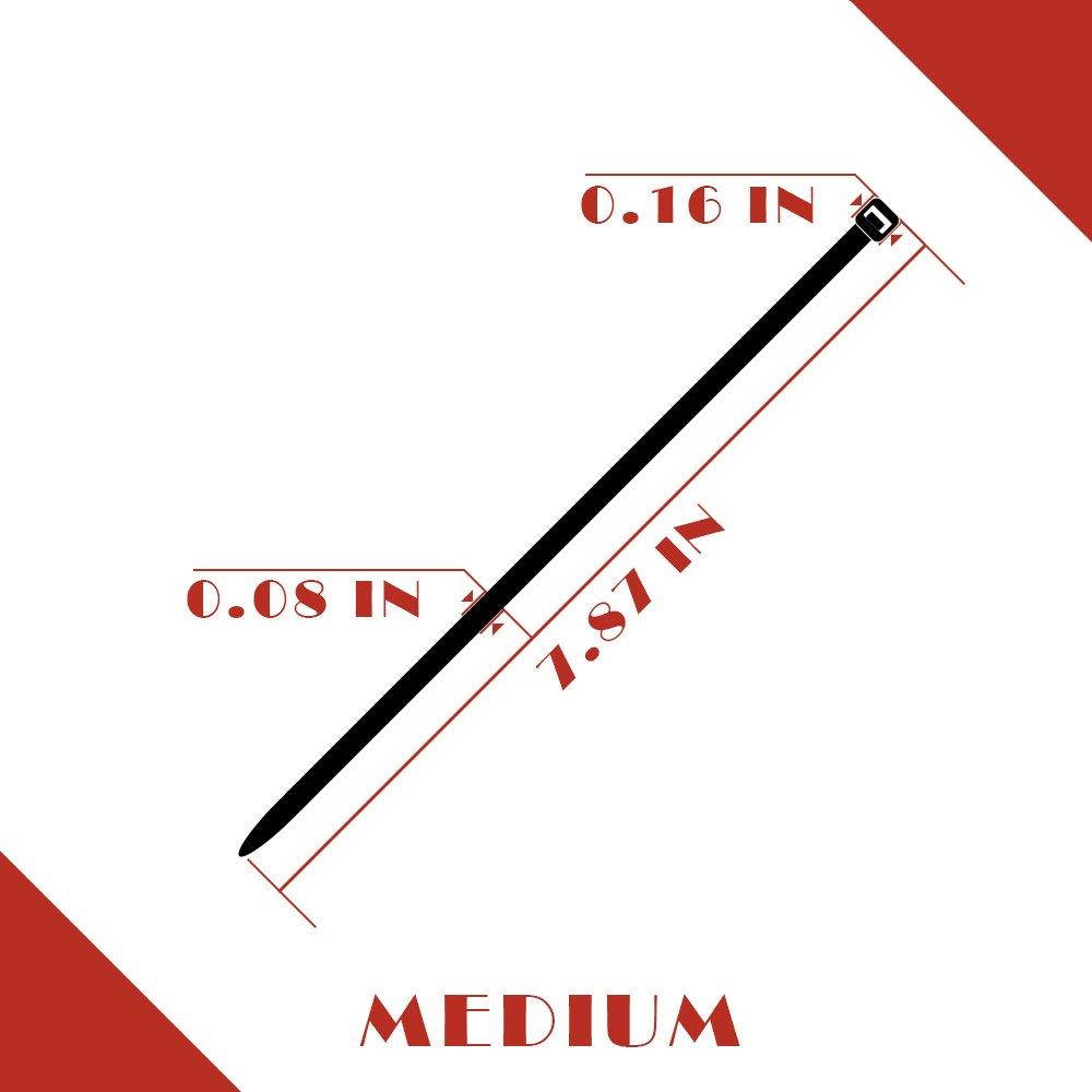 Black Cable Ties Zip Ties Selflocking Nylon Ties Cable Organizer Heavy Duty Multi-Purpose Ties 100 Percent Nylon Shop Supplies ties Nylon Office Cable pc Cable Wire Ties Adjustable Cable Tie 150 PCS