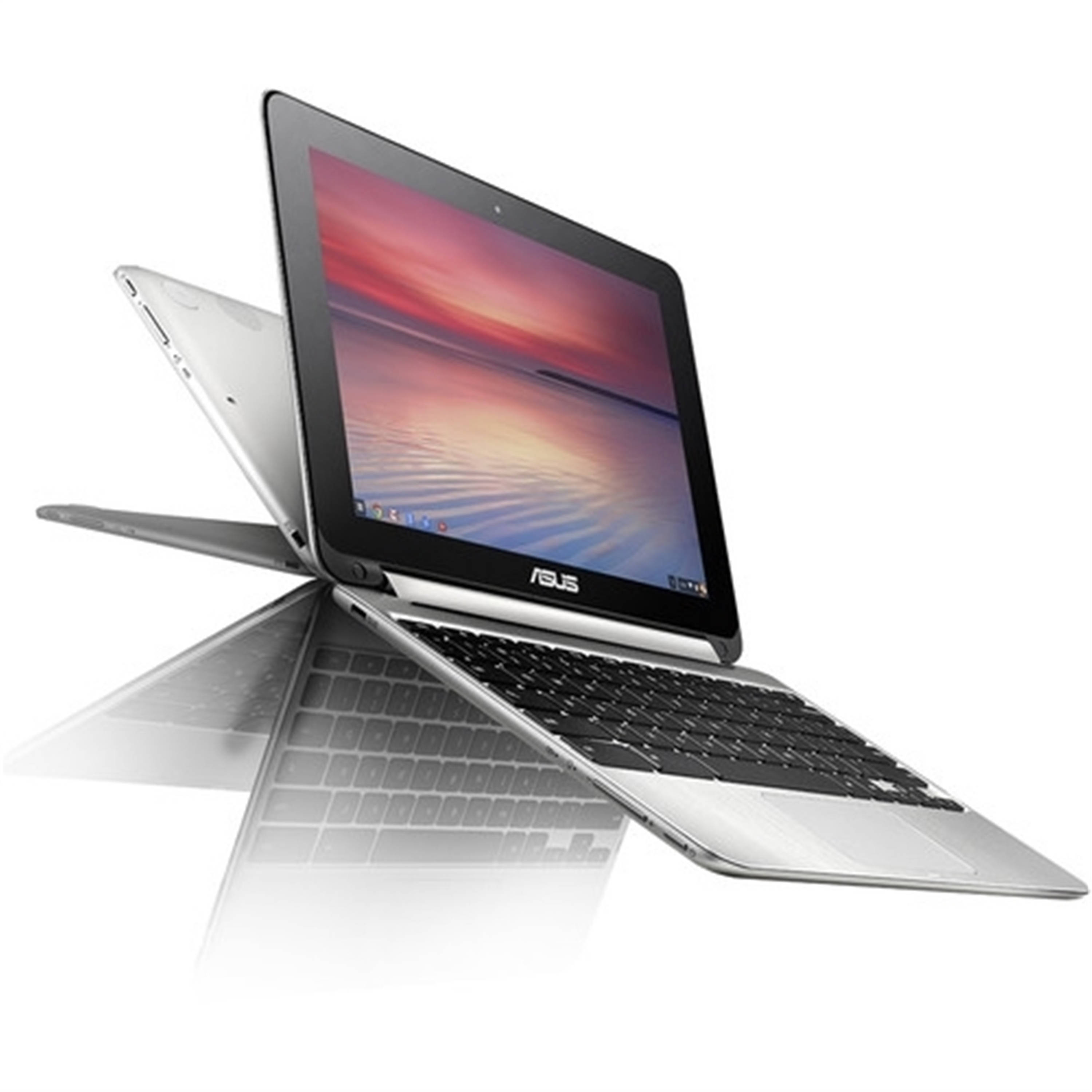 Asus Chromebook Flip C100PA-DB01 10.1" Touch 2GB 16GB eMMC Rockchip 3288-C 1.8GHz ChromeOS, Silver