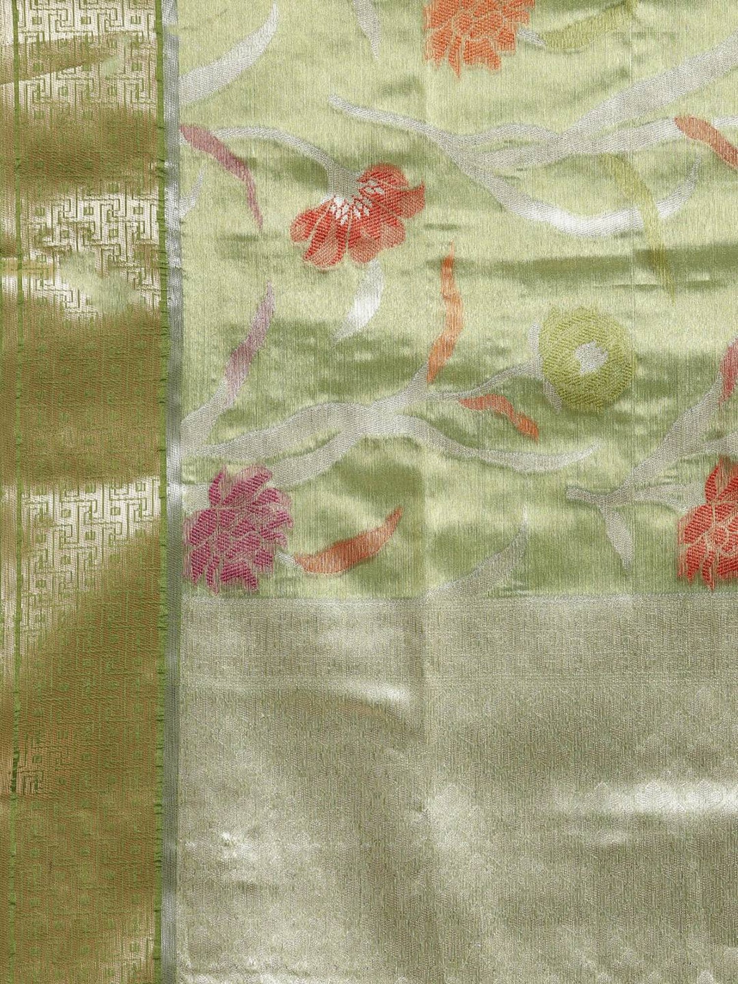 Banarasi Silk Works  Woven Saree with Blouse