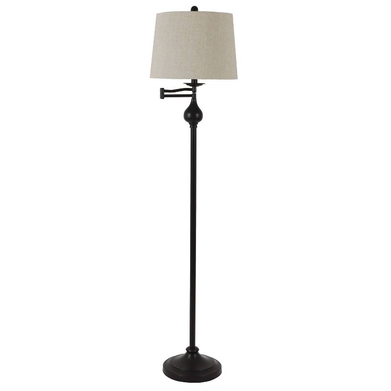 Franklin Iron Works Gentry Oil-Rubbed Bronze Downbridge Arc Floor Lamp
