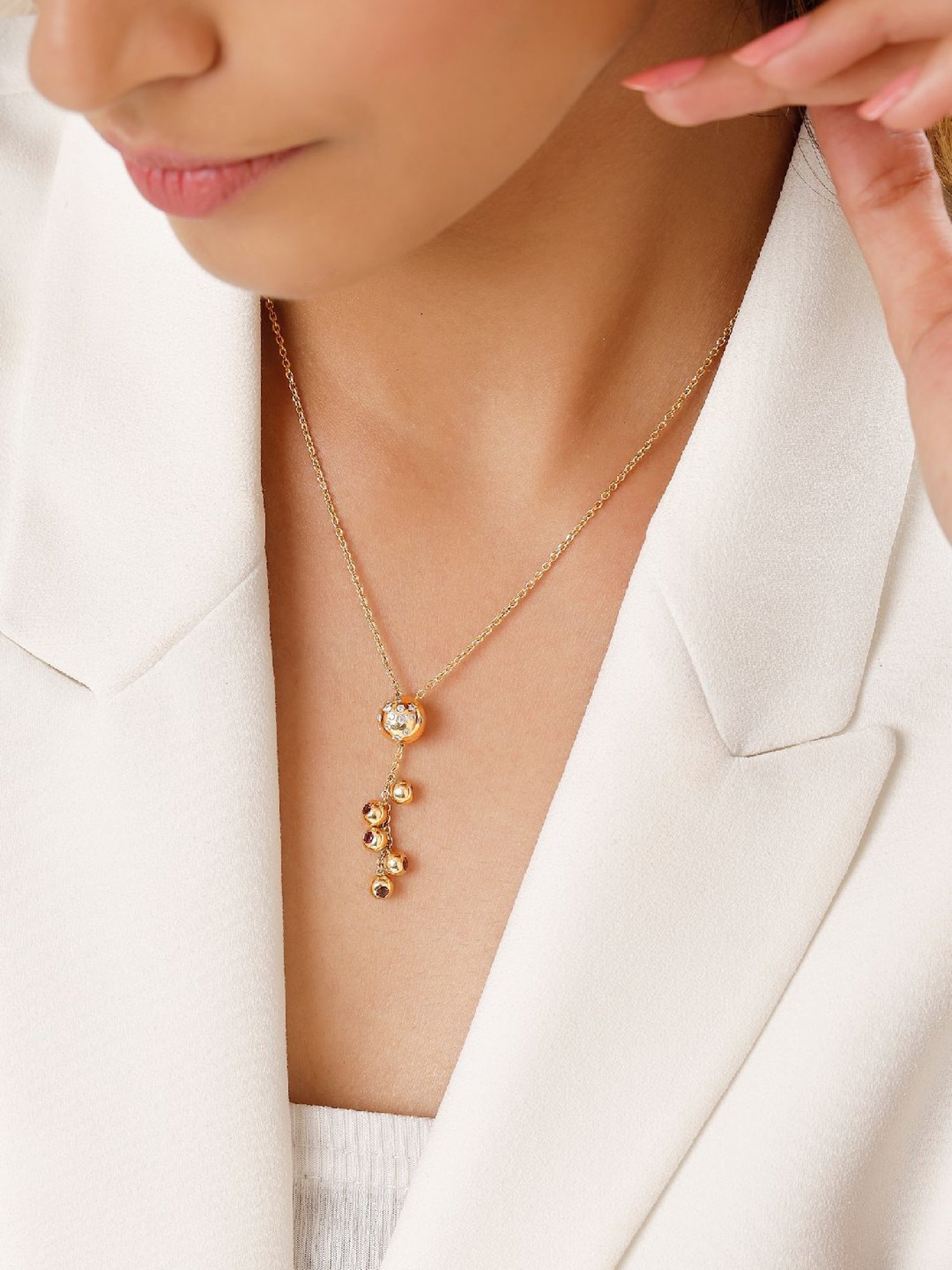 Mia by Tanishq Sunset Serenade 14k Gold Diamond Modular Necklace