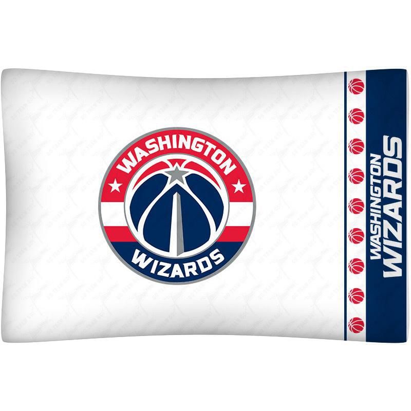 2pc NBA Pillowcase Set Basketball Team Logo Bedding Pillow Covers - Washington Wizards..