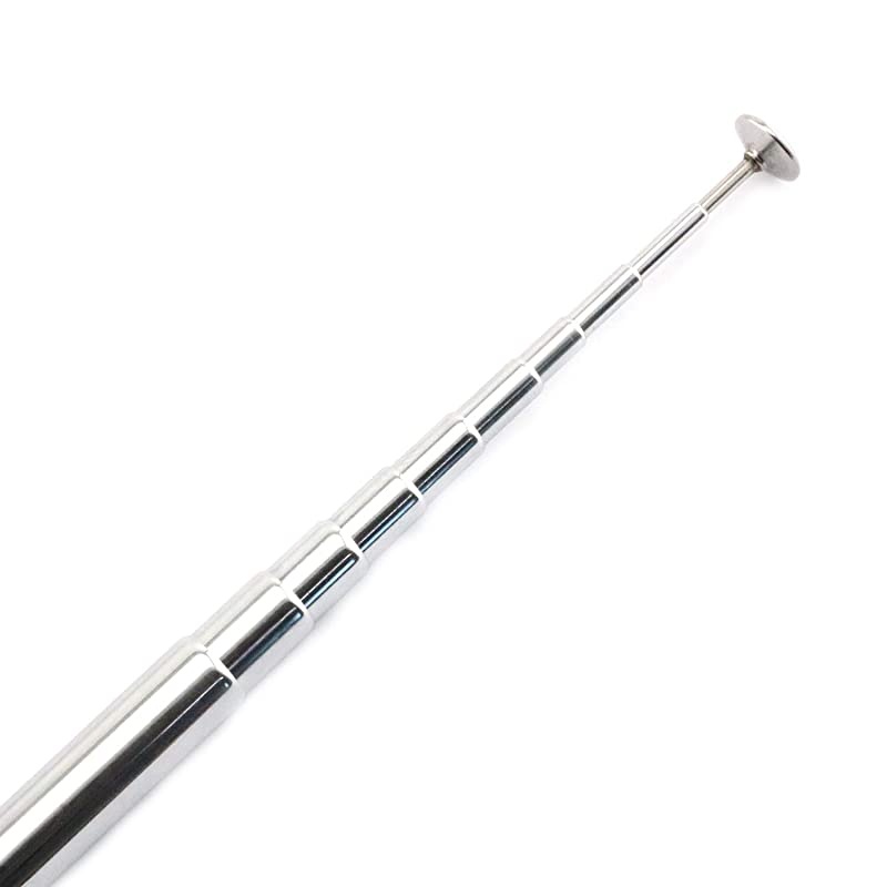 1 Piece FM Telescopic Aerial Antenna with F Male Connector 10 Sections 1.2m 75 Ohm TV Radio DAB AM/FM for Home Audio Radio Stereo Receiver Replacement
