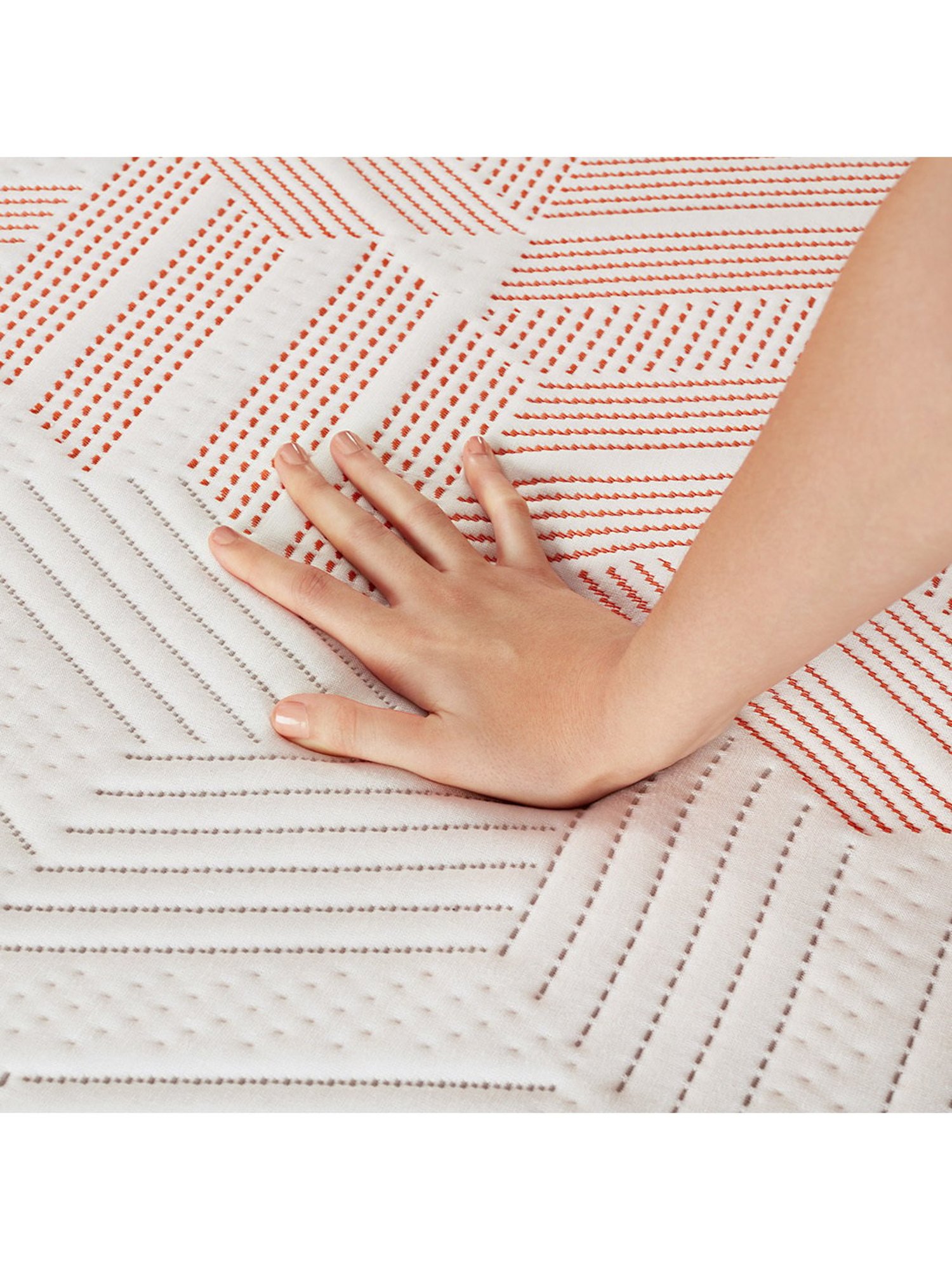 Duroflex Quboid Cream Foam Qube Cell Mattress - Queen Size (75 in. L x 60 in. W)