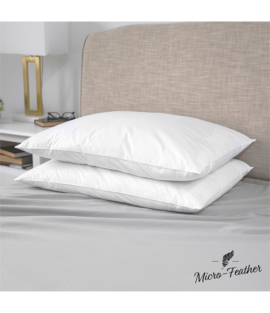 Sensorpedic Micro-Feather Plush Pillow, Set of 2