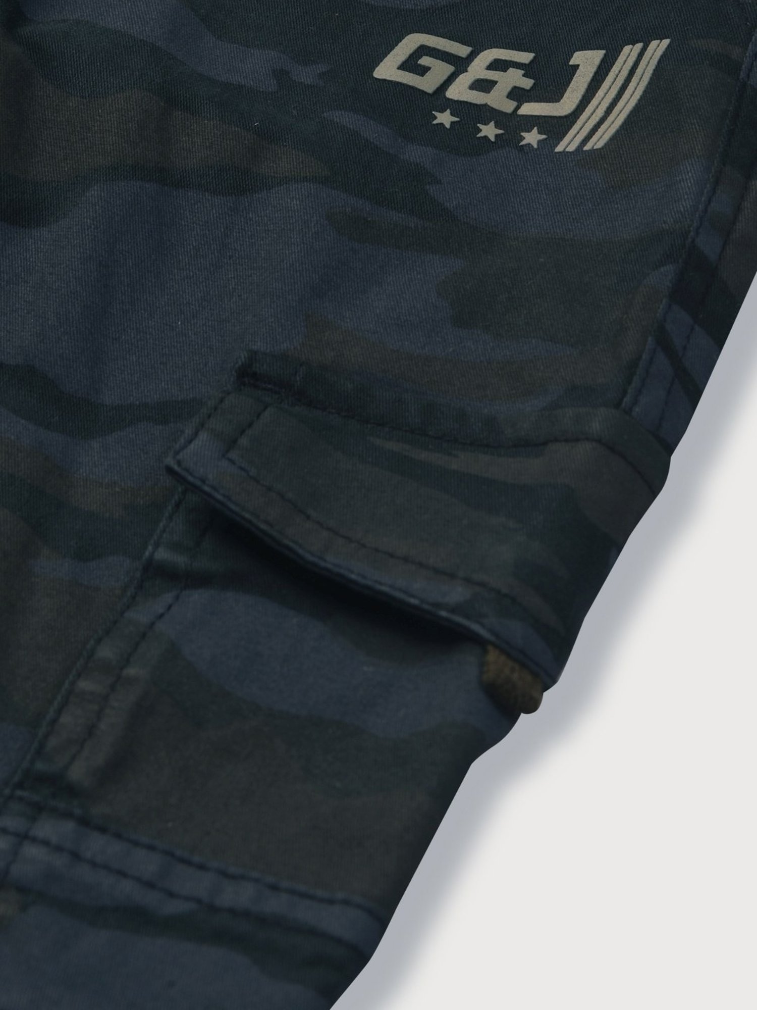 Gini & Jony Boys Navy Cotton Printed Trousers