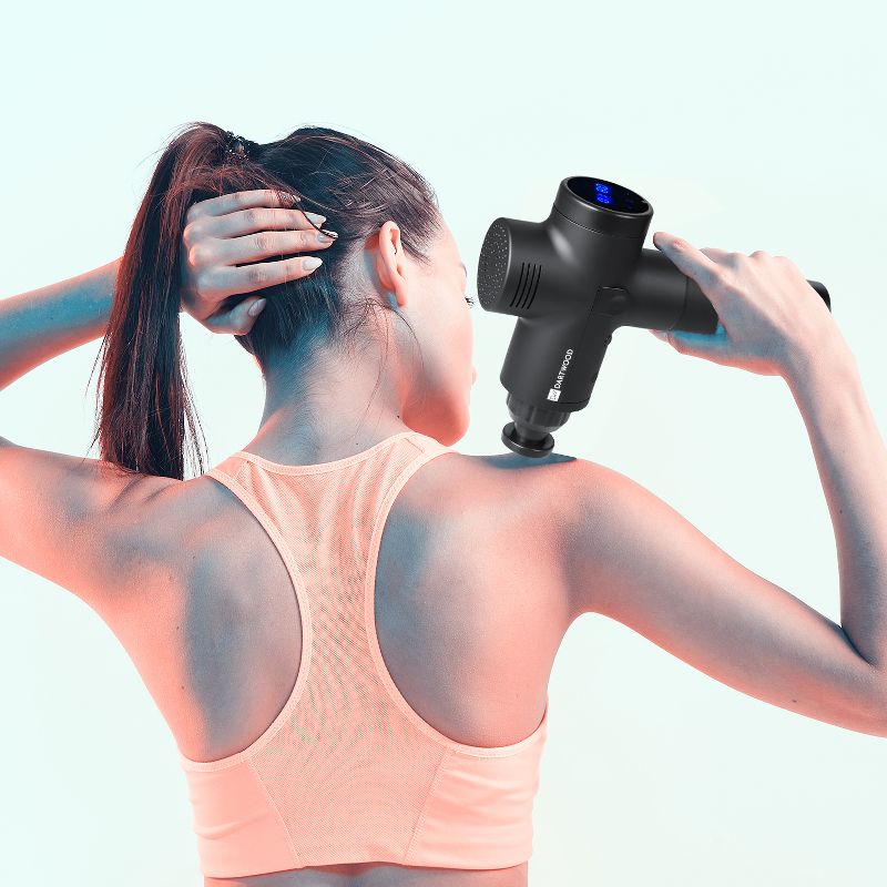 Dartwood Deep Tissue Massage Gun - Quiet and Portable Handheld Massager for Treating Muscle Soreness, Back Pain and Body Ache