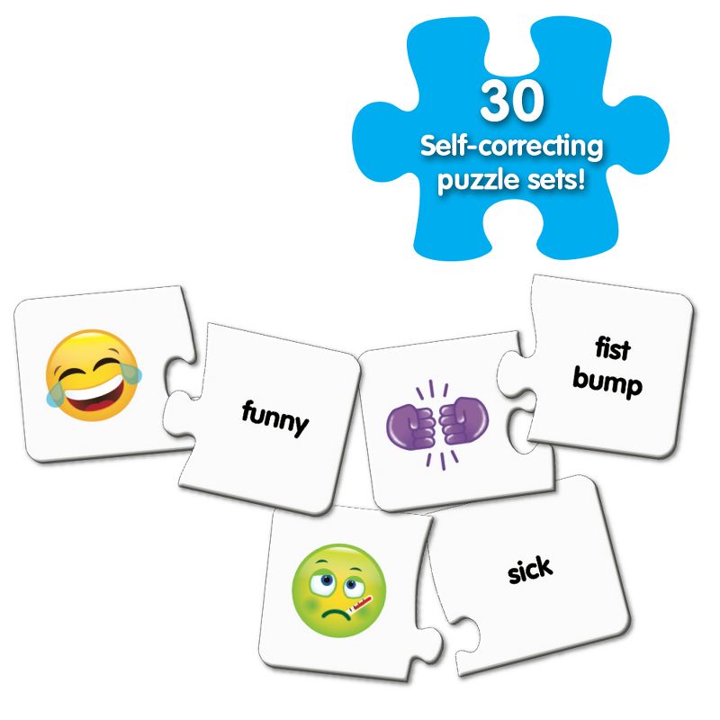 The Learning Journey Match It! Emojis 30 self correcting puzzle sets