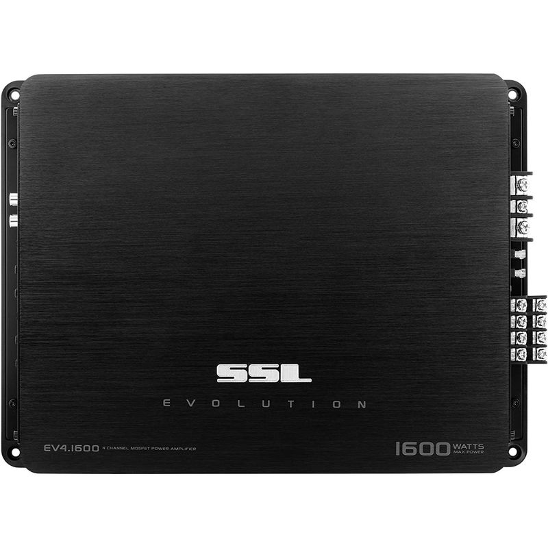 Sound Storm Labs Evolution EV4.1600 4 Channel 1600 Watt Bridgeable Class A/B Full Range Car Amplifier with MOSFET Power and Remote Subwoofer Control
