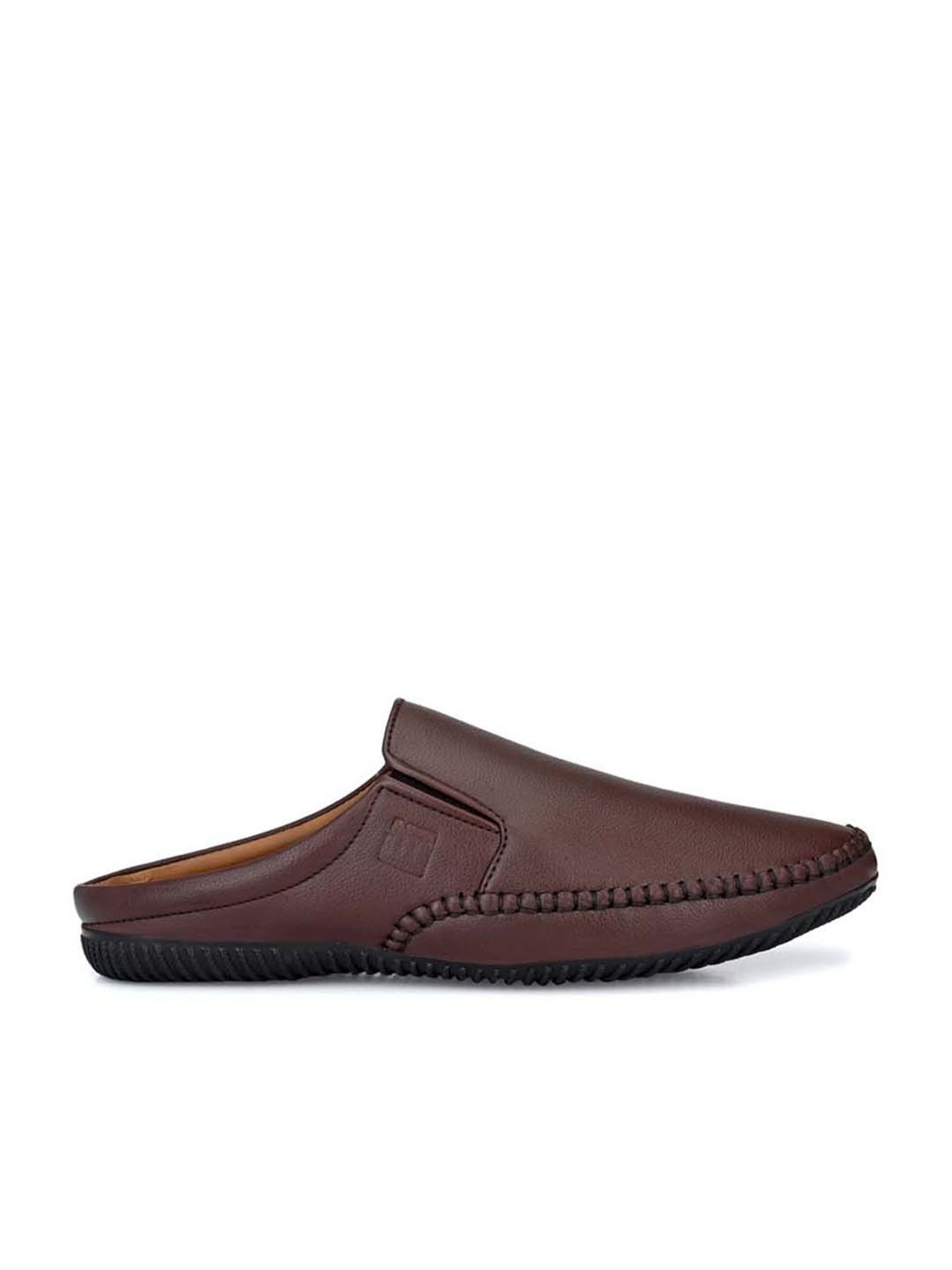 Eego Italy Men's Brown Mule Shoes