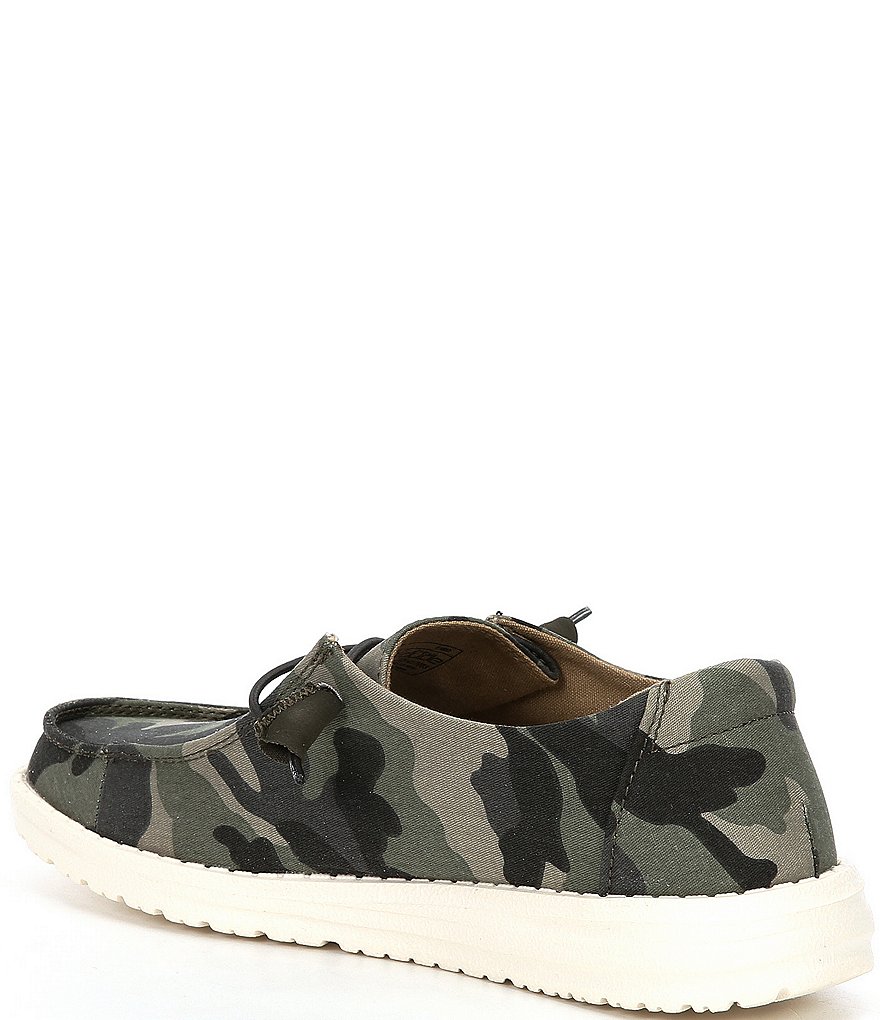 Hey Dude Wendy Camo Canvas Washable Slip-Ons