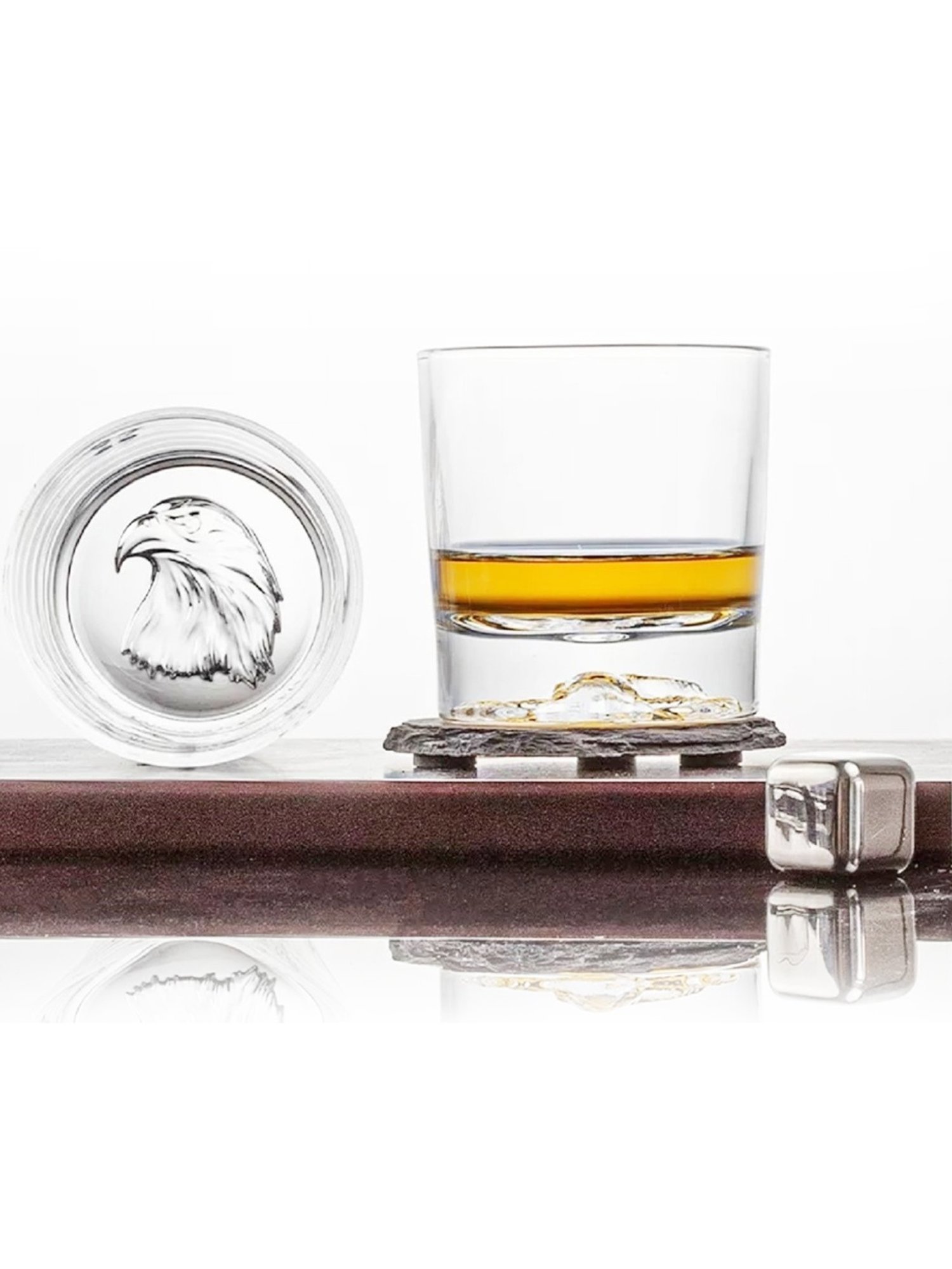 Melbify Eagle Transparent Whiskey Glass 300ml - Set of 2