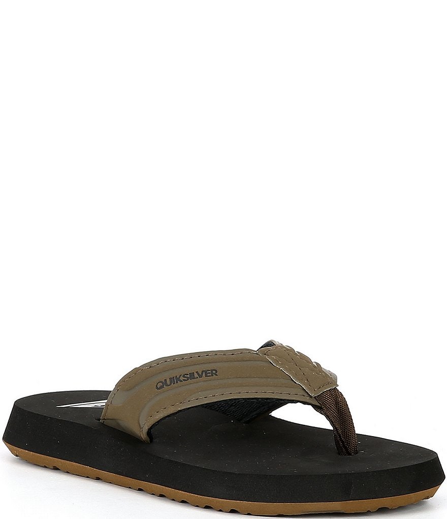 Quiksilver Boys' Monkey Wrench Suede Flip Flops (Toddler)