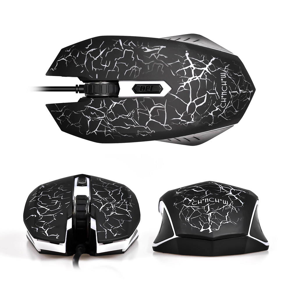 Wired Gaming Mouse 4 Buttons 5000DPI Mute Optical Computer Mouse Mice for PC Laptop Notebook Game Gamer Drop shipping