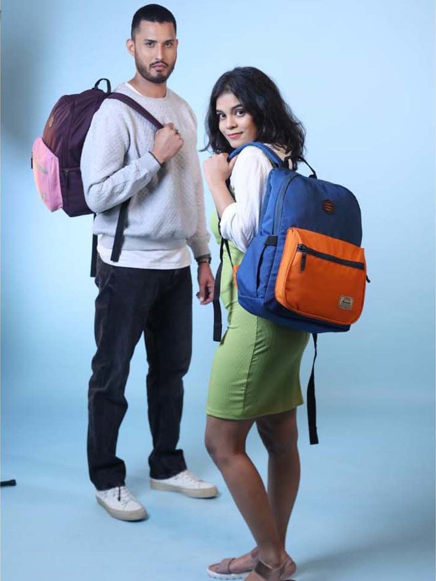 Harissons Zing Grey Polyester Solid Backpack - 27 Ltrs