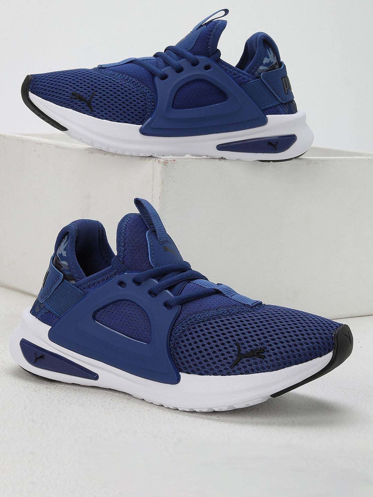 Puma Kids Softride Enzo Evo Mountain Park JR Blazing Blue Running Shoes