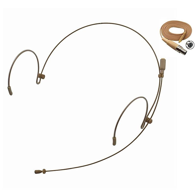 Pro Earhook Headset Headworn Microphone  MICJ 071S Compatible with Shure Wireless System Mini XLR TA4F Detachable Cable