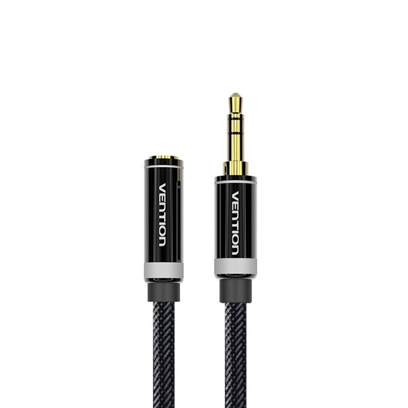 VENTION 3.5mm Audio Extension Cable Stereo Male to Female Audio Adapter AUX Cable for Car Smartphone PC MP3 2m/6.56ft(Black)