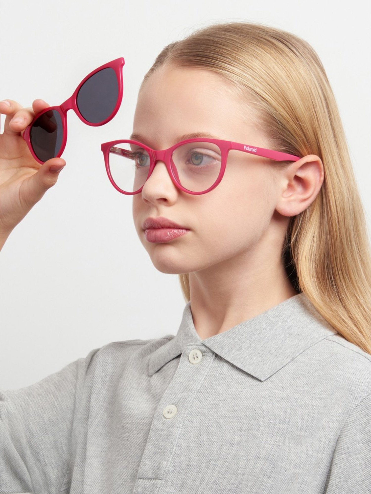 Polaroid Pink Cat Eye Sunglasses for Kids
