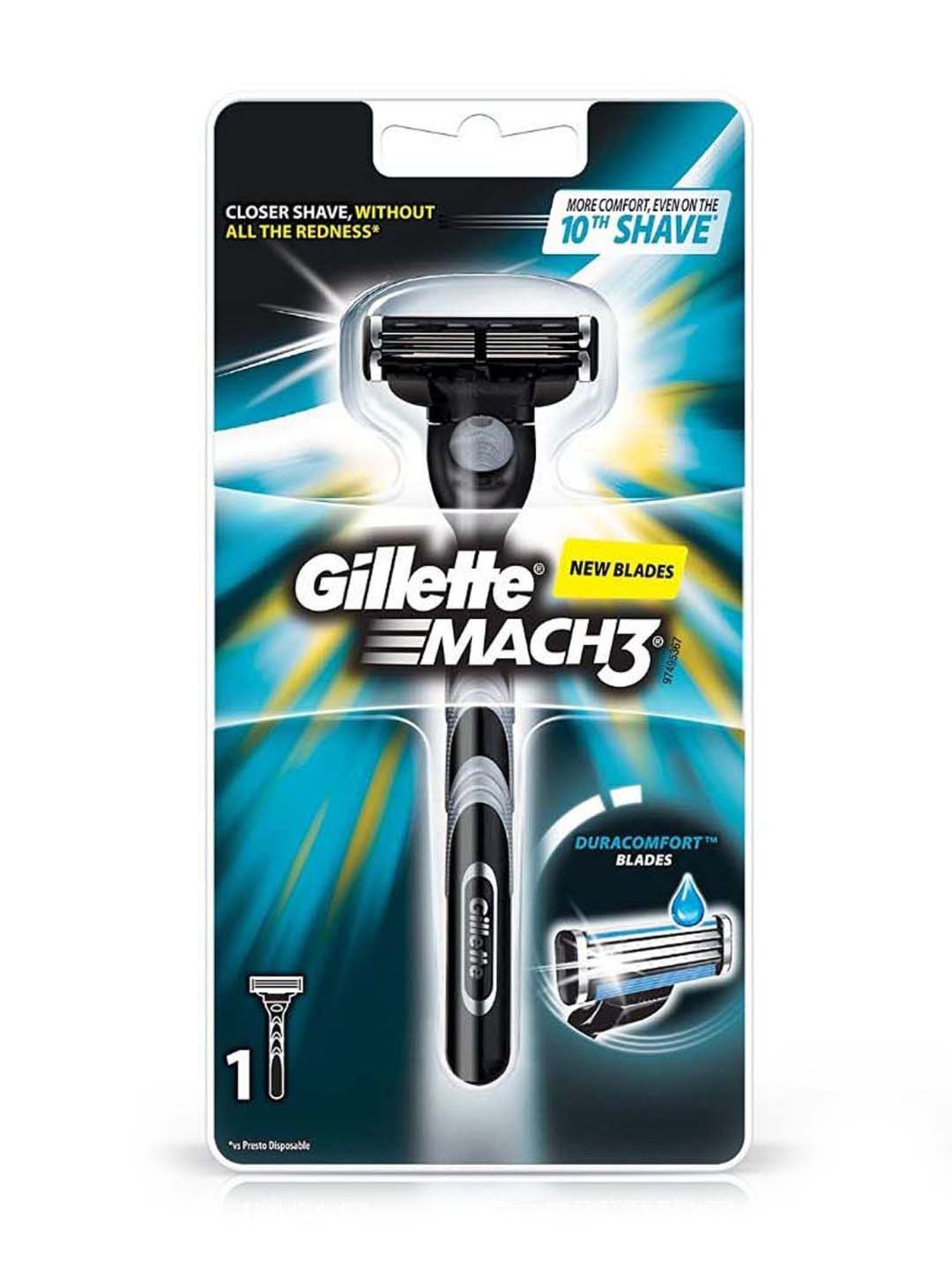 Gillette Mach3 New Blade Razor - 1 Pc