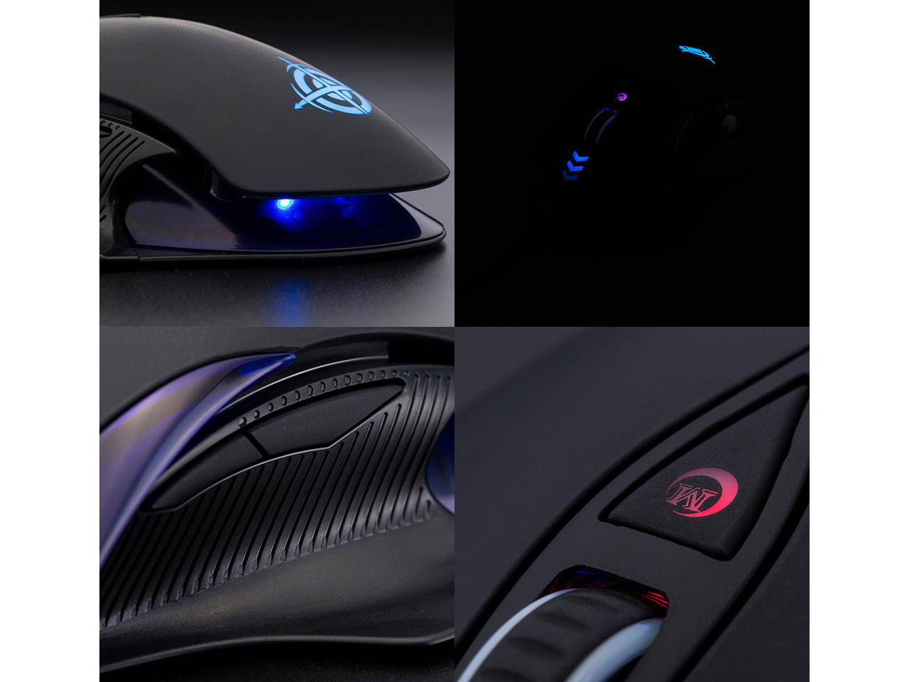 MG4 RGB Gaming Mouse USB Wired Mouse Backlit 7200 DPI Optical Computer Mice 6-key Macro Programming Mute Laptop Mouse for Gaming\Office\Learning