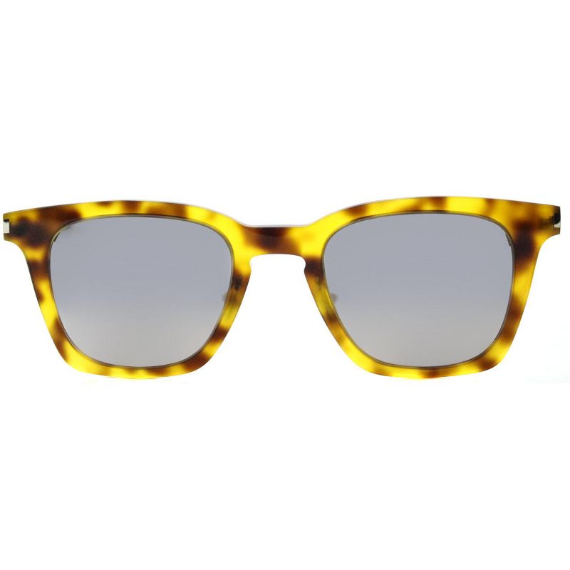 Saint Laurent  004 Unisex Square Sunglasses Blonde Havana 47mm