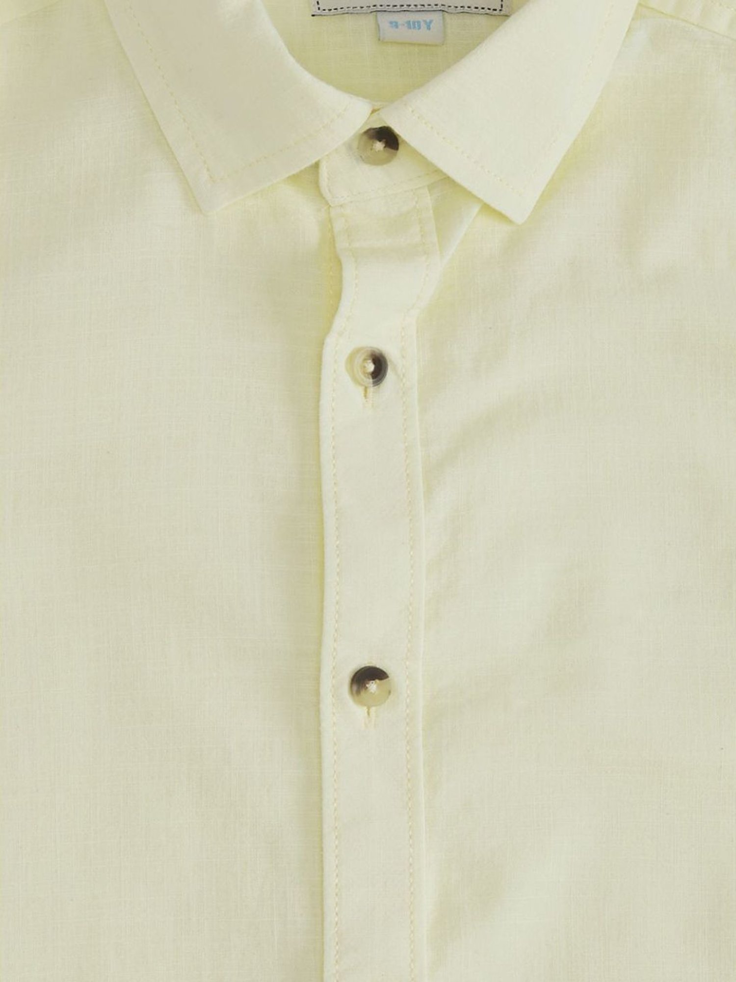 Pantaloons Junior Yellow Cotton Regular Fit Shirt