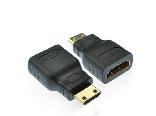 Topwin HDMI Male Type C to Female Type A Adapter Connector for 1080p 3D TV HDTV