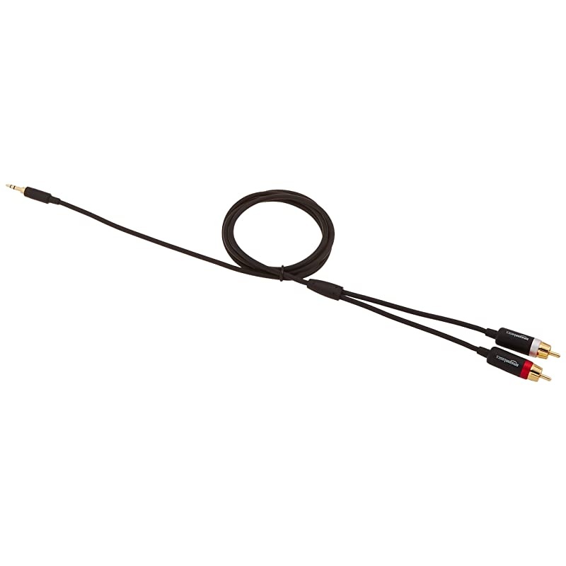 35mm to 2Male RCA Adapter Cable 4 Feet 5Pack