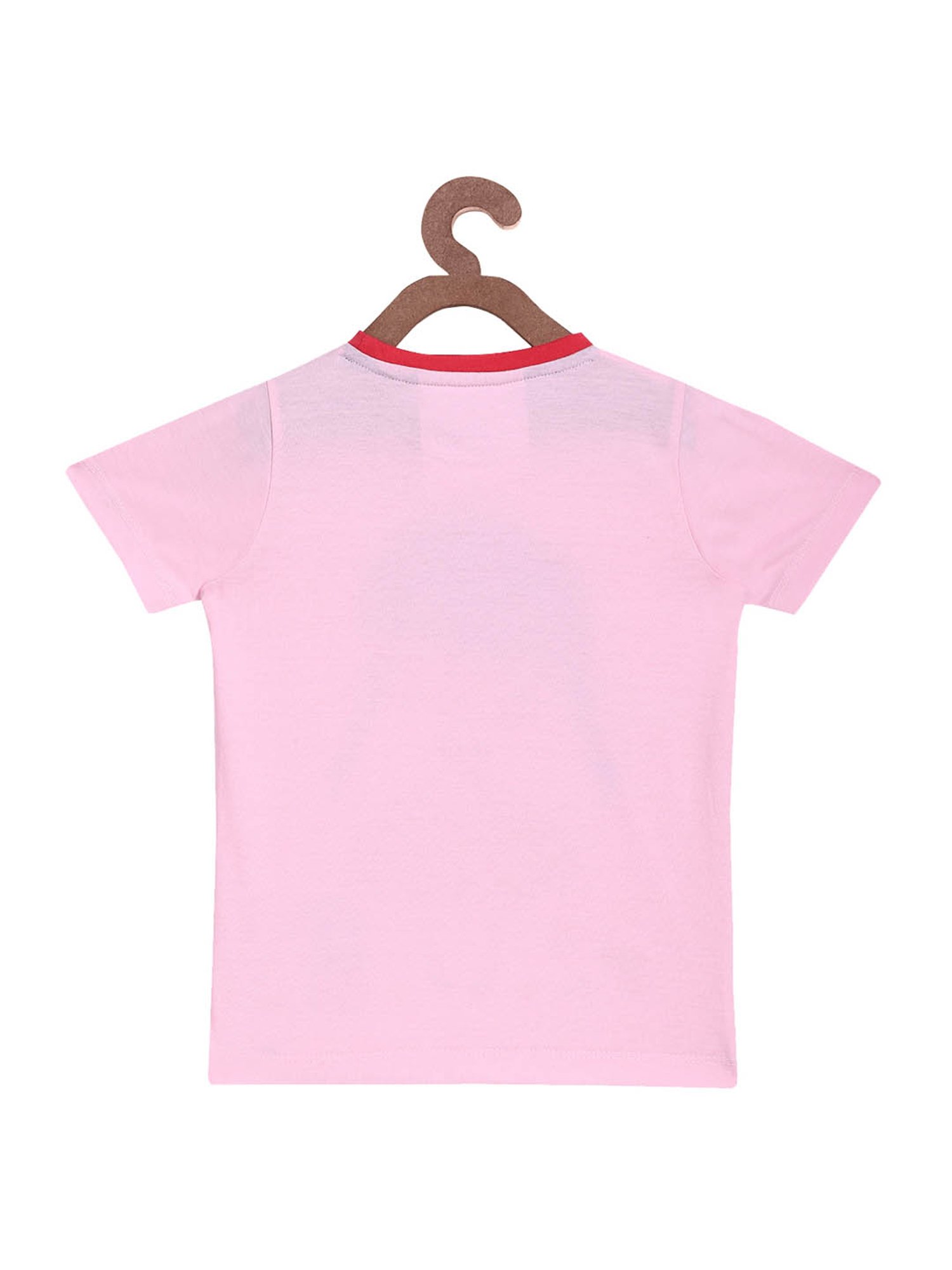 Lazy Shark Kids Pink Printed  Top with  Shorts